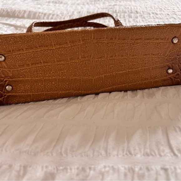 Vintage Rieke Satchel with Faux Crocodile Embossing - Picture 2 of 12